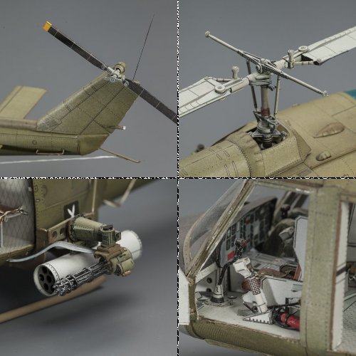 Bell UH-1 Iroquois - Fly Model Gomix 1/33