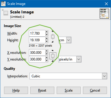 GIMP scaling dialogue setting.png