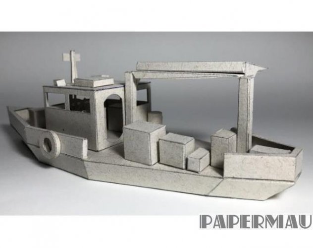 amazonian river boat papercraft by papermau 004A.JPG