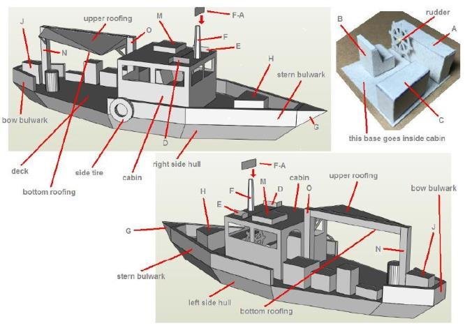 amazonian boat papercraft by papermau 0012.JPG