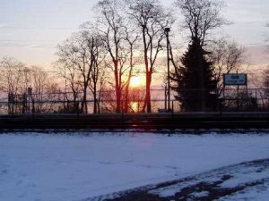 sunrise over lake ont at port union.jpg