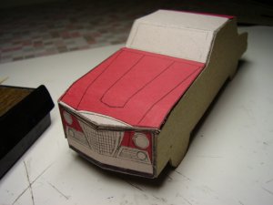 red gt hawk partial clad completed body front angle.JPG