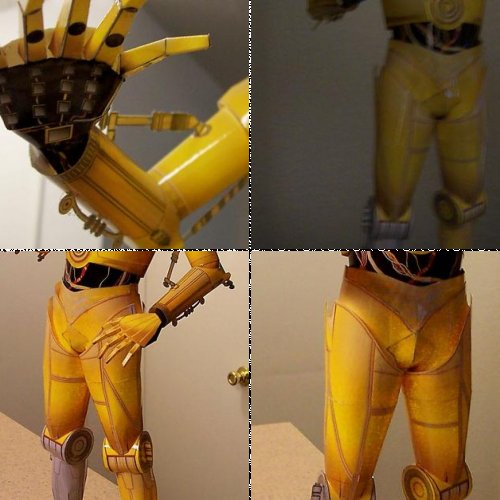 C3PO 1/12 Scale Paper Model