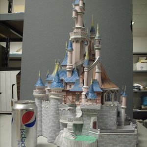 Tuk-Tuk and Sleeping Beautys Castle at Disney Paris Models