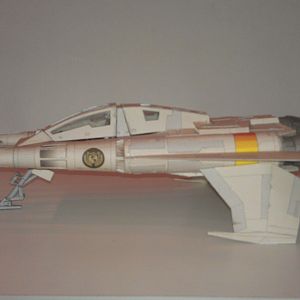 Buck Rogers Thunder Fighter MK-I (with Cockpit interior 2.0 and pilot).