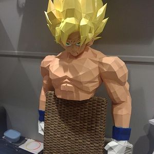 painted naked torso and head
