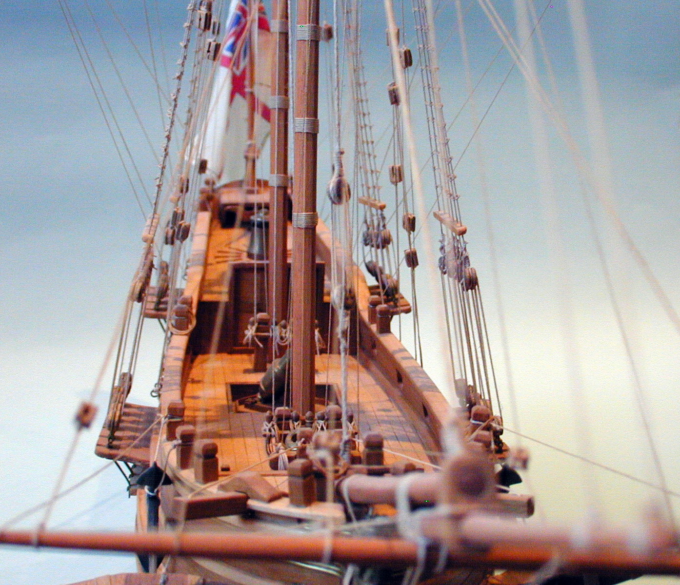 Race Horse - bridge and masts